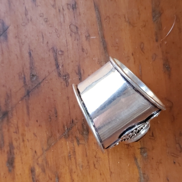 Lapis Cigar band sterling ring 8/8.5 - Picture 2 of 8